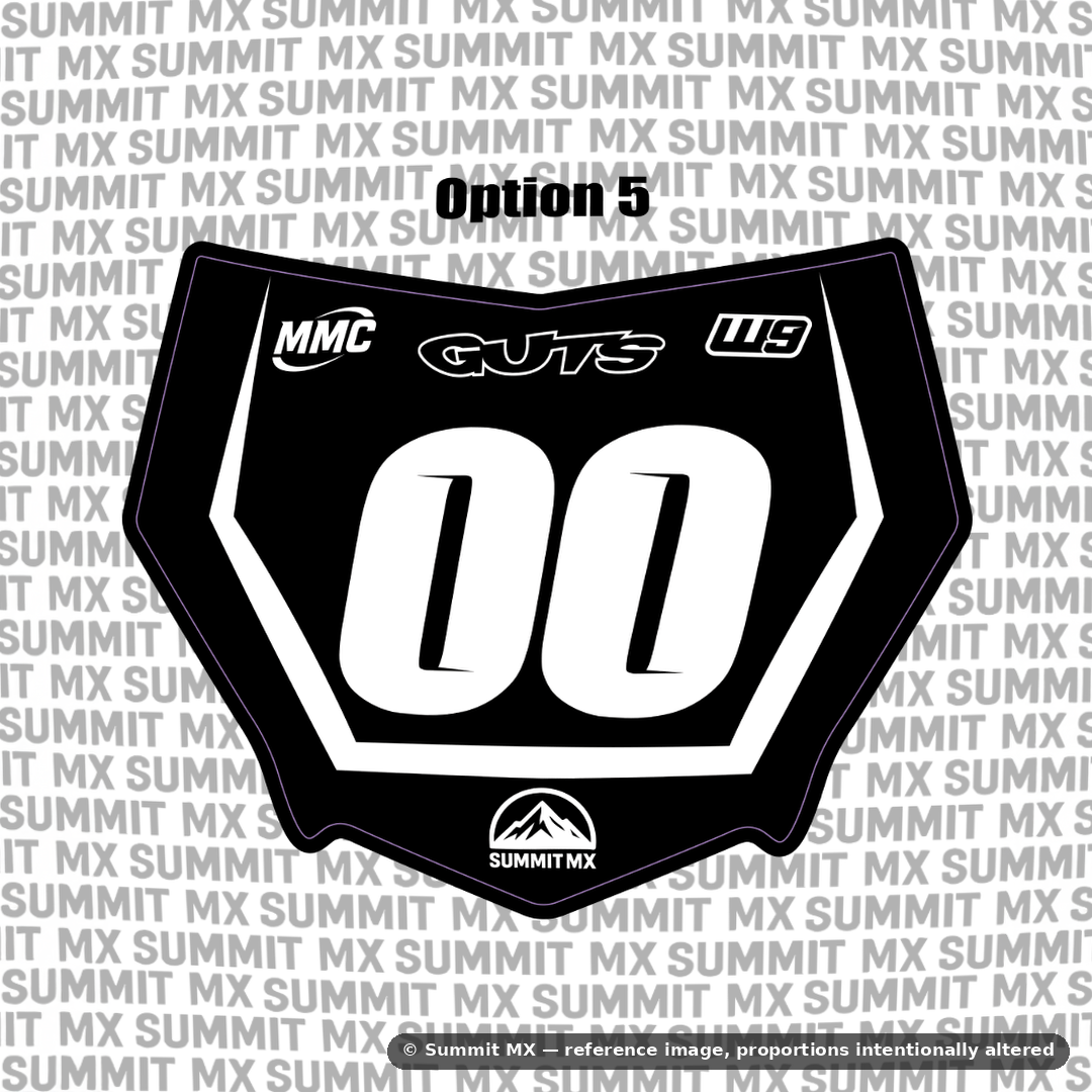Motocutz Number Plate Decal