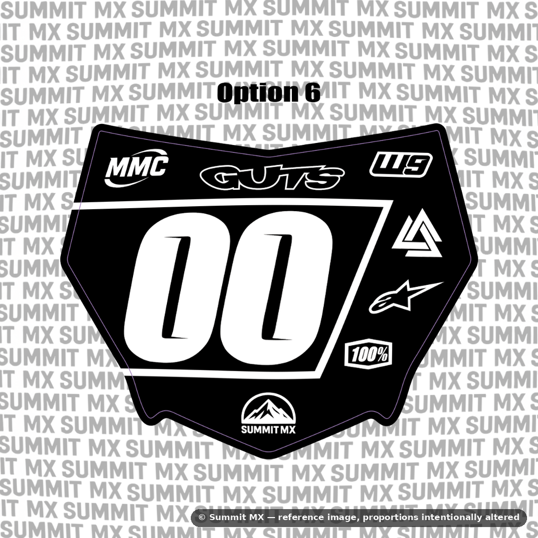 Motocutz Number Plate Decal
