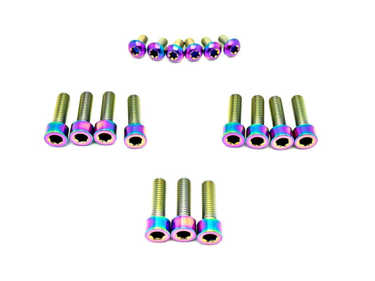 Titanium RFloXa Hawk 35 Pro and Max Fork Bolt Kits (21 pcs)