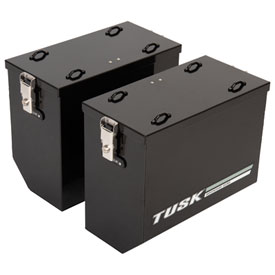 Tusk Aluminum Panniers V2 Medium - Tusk Quick Release Mount