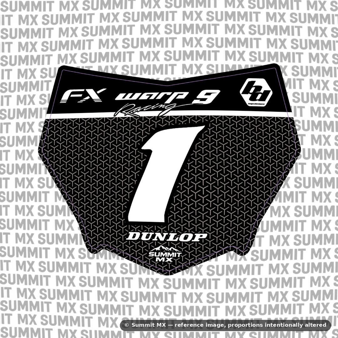 Vertex Number Plate Decal